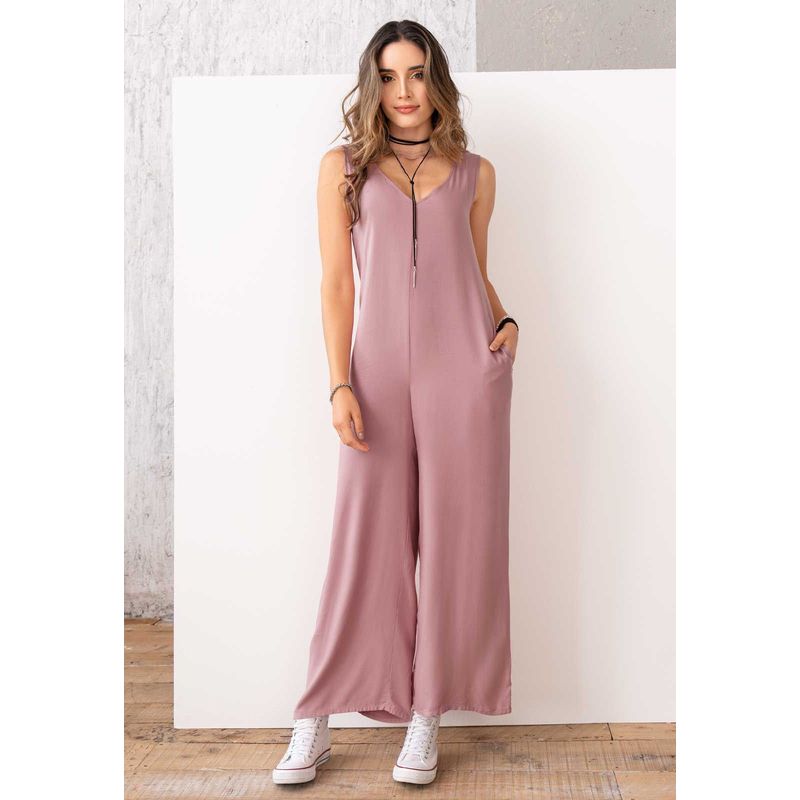 RUTTA - Enterizo Largo Mujer Palo De Rosa Rutta 1126