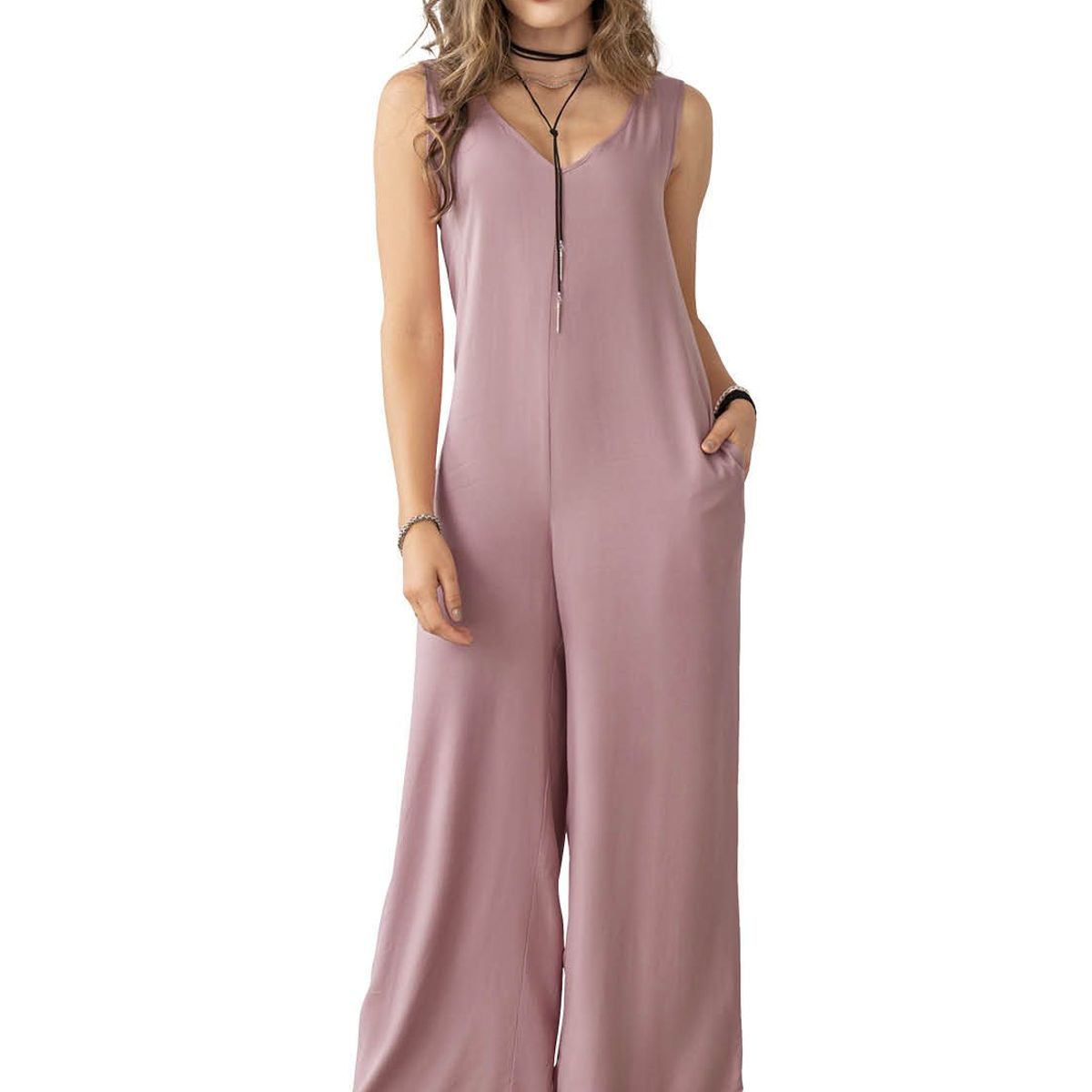 RUTTA - Enterizo Largo Mujer Palo De Rosa Rutta 1126