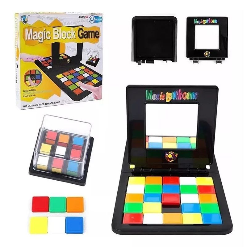 GENERICO - Juguete Cubo Rubik Block Game Educativo Mesa Stickerless