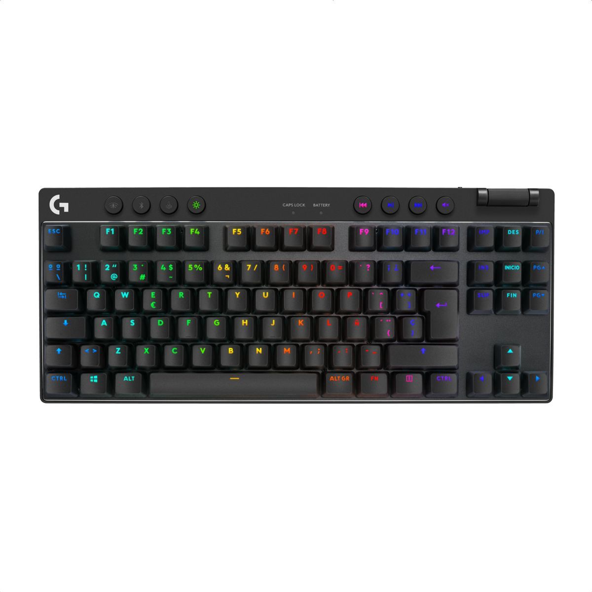 LOGITECH - Teclado Gamer Lightspeed bluetooth Logitech G Pro X TKL RGB NEGRO