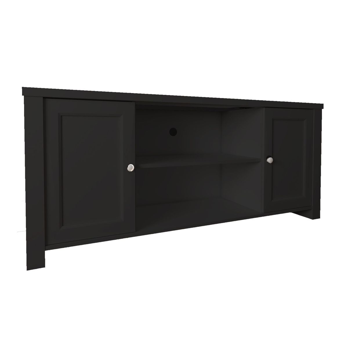 BERTOLINI - Mueble para tv de hasta 65 en MDP 150cm Classic Negro