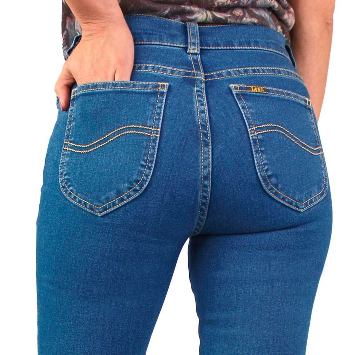LEC LEE - Jean Basico Para Mujer Lec Lee Índigo Claro