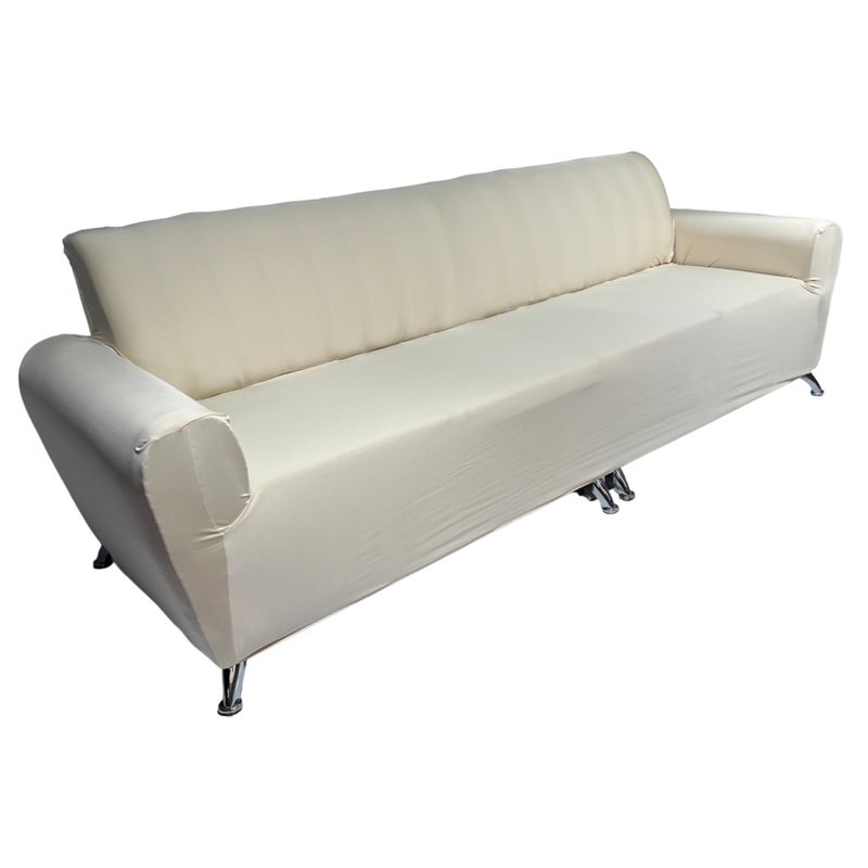 COLOMBIAN PRODUCTION - Forro Protector De 3 Puestos Para Sofá Con Brazos Beige