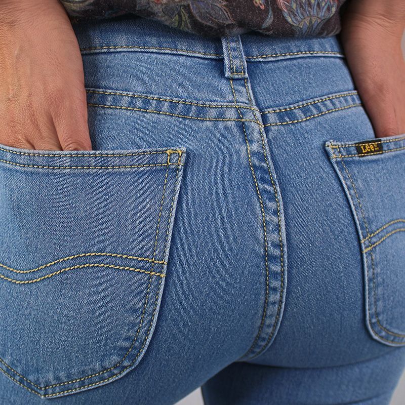 LEC LEE - Jean B?sico Para Mujer Lec Lee ?ndigo Claro