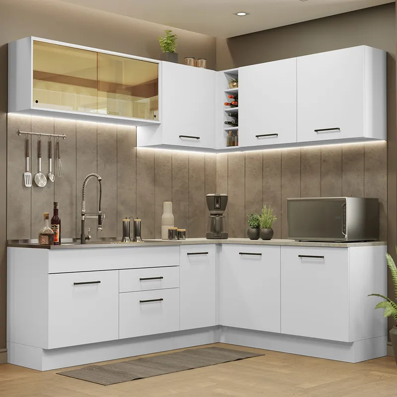 MADESA - Cocina Integral de Esquina Agata 3.90 m 01