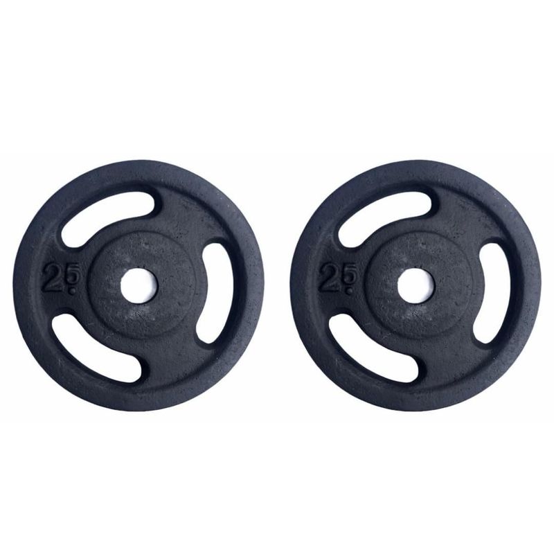 GENERICO - PAR DISCOS 2.5 KG 1 PULGADA (TOTAL 5 KG)