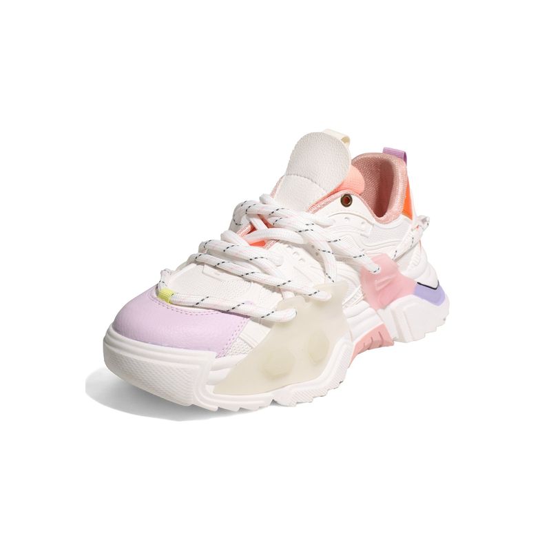 TELLENZI - Tenis Dama Crema-Neon Tellenzi D651