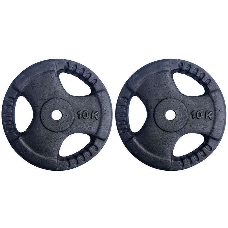 GENERICO - PAR DISCOS 10 KG 1 PULGADA (TOTAL 20 KG)