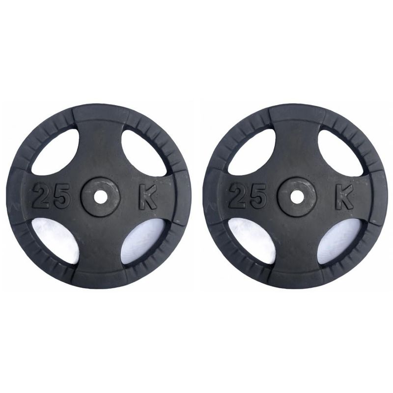 GENERICO - PAR DISCOS 25 KG 1 PULGADA (TOTAL 50 KG)