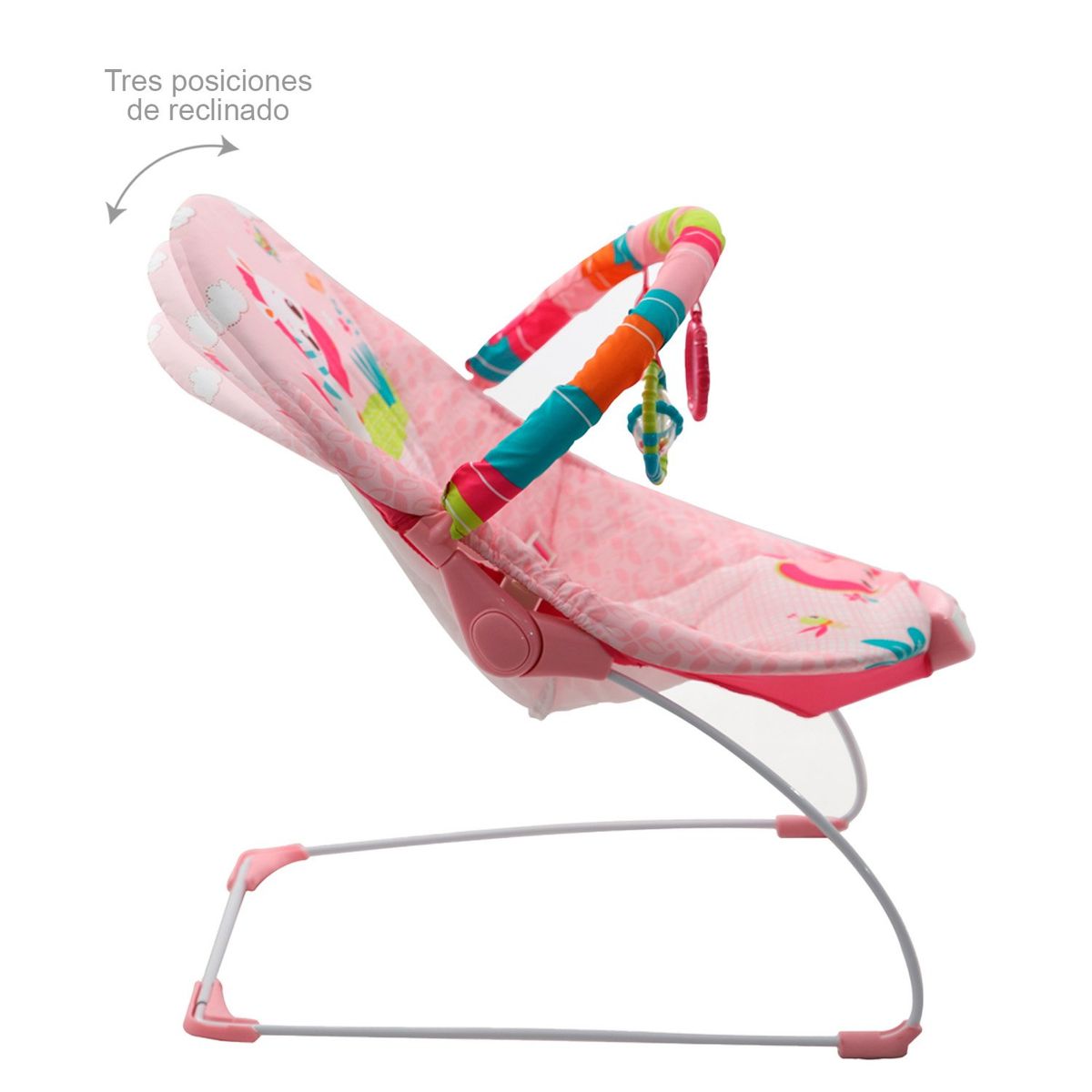 PRIORI - Silla Mecedora Bebé Musical PB2001 Priori Rosa