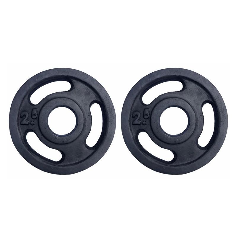GENERICO - PAR DISCOS 2.5 KG 2 PULGADAS (TOTAL 5 KG) OLIMPICO