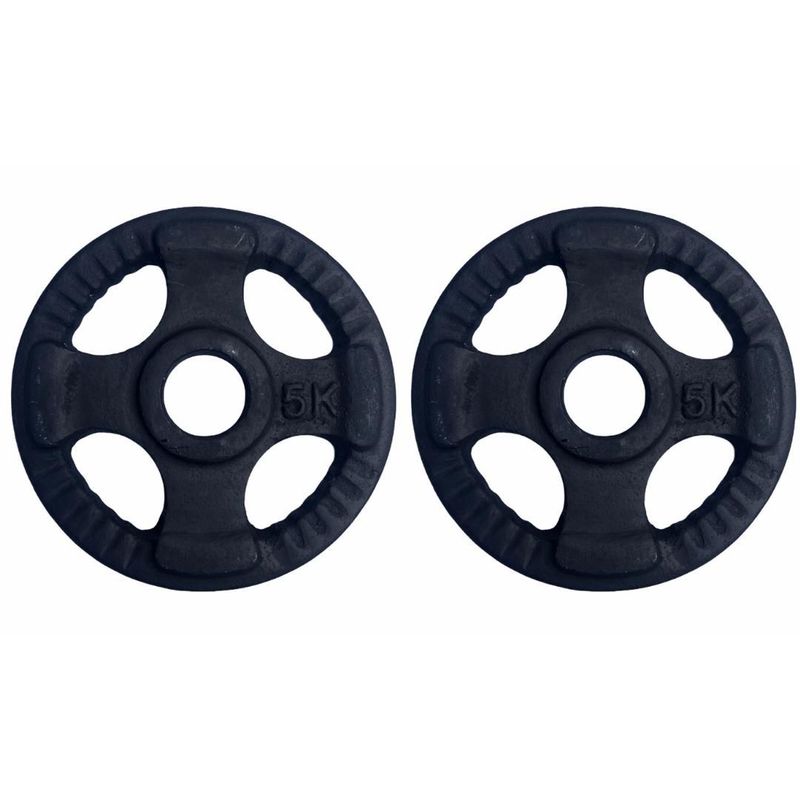 GENERICO - PAR DISCOS 5 KG 2 PULGADAS (TOTAL 10 KG) OLIMPICO