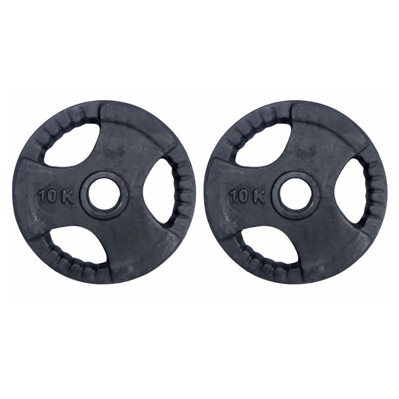 GENERICO - PAR DISCOS 10 KG 2 PULGADAS (TOTAL 20 KG) OLIMPICO