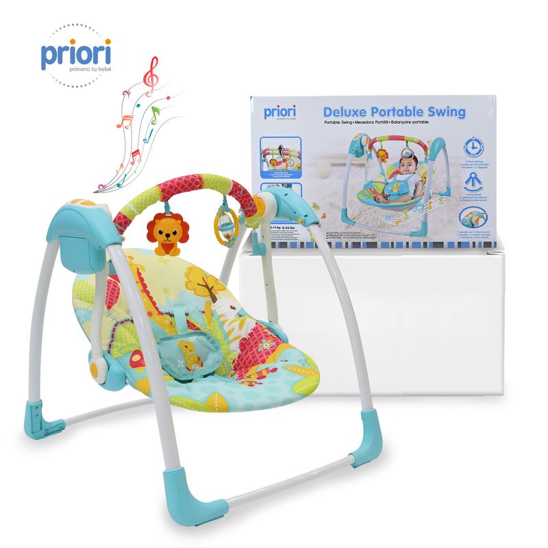 PRIORI - Columpio Mecedora Bebe Portatil PB2024 Priori Azul