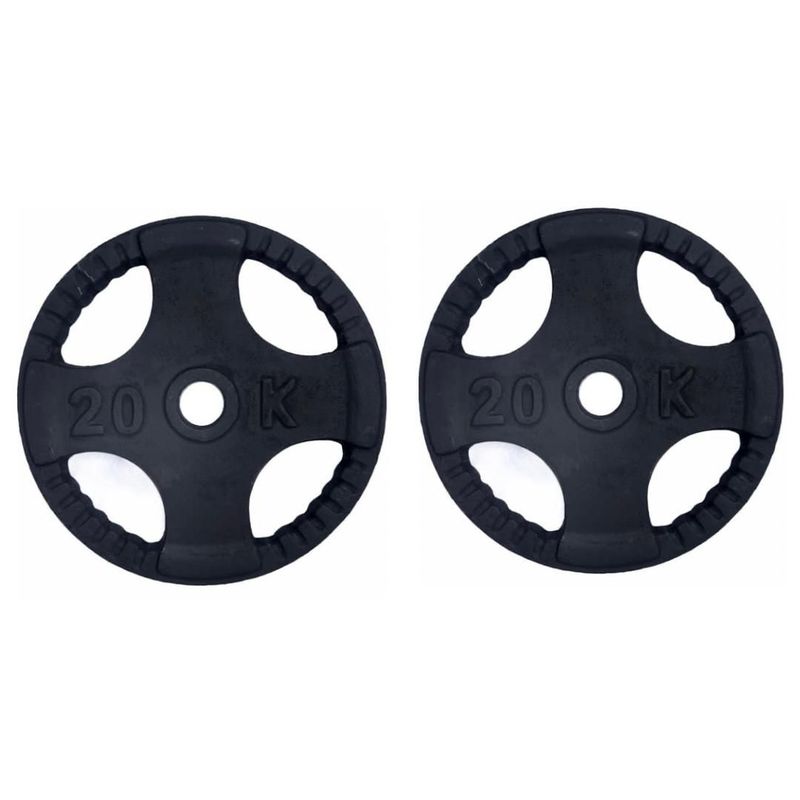 GENERICO - PAR DISCOS 20 KG 2 PULGADAS (TOTAL 40 KG) OLIMPICO