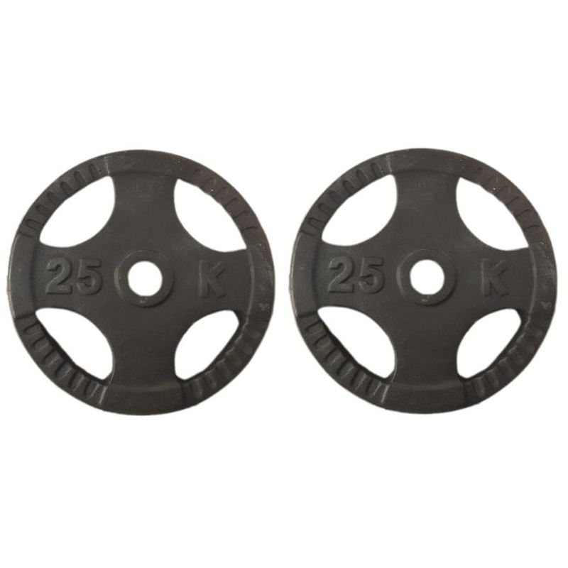 GENERICO - PAR DISCOS 25 KG 2 PULGADAS (TOTAL 50 KG) OLIMPICO