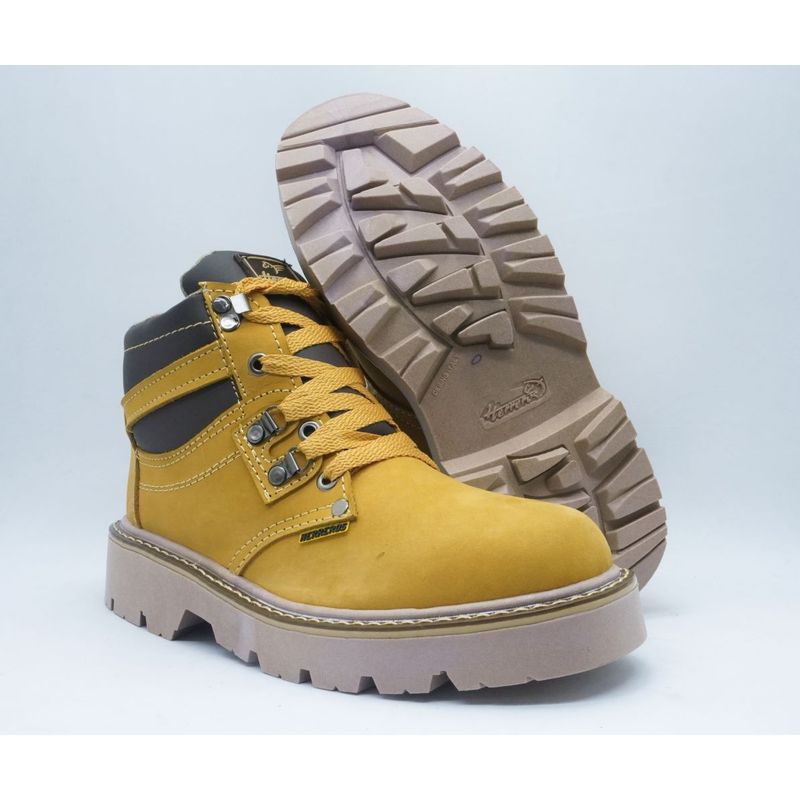 HERREROS - Bota Hombre Dotación Sin Puntera -Herreros- Petrolera Oro