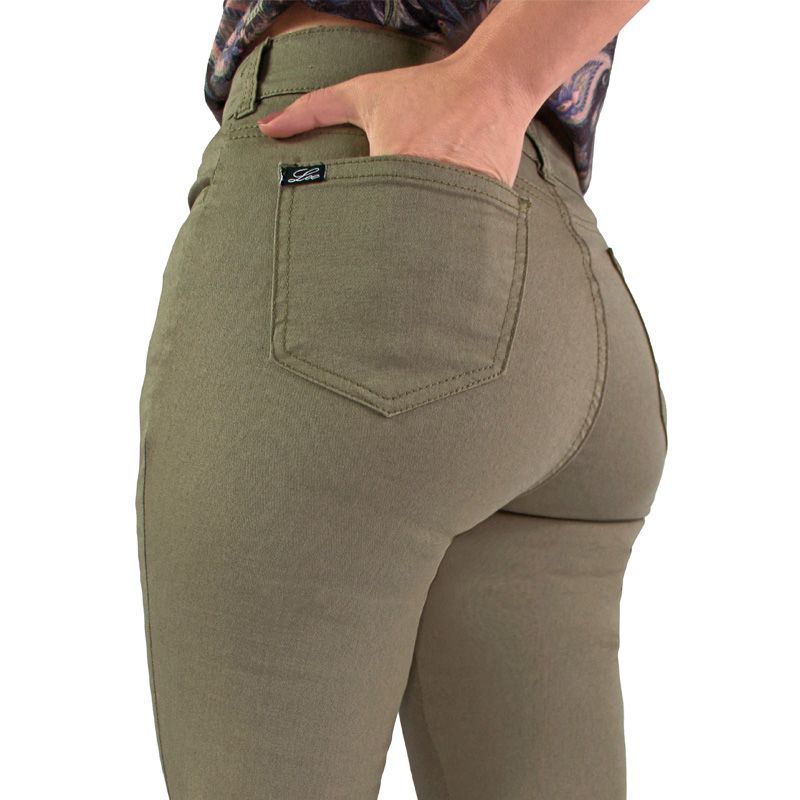 LEC LEE - PANTALÓN CLÁSICO MUJER LEC LEE VERDE MILITAR