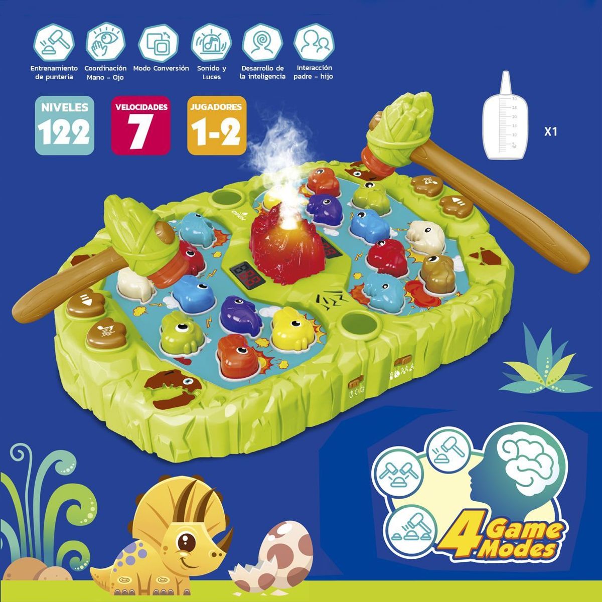 ENFANTASY - Juego Electrónico De Mesa Martillo Para Golpear 2 Jugadores