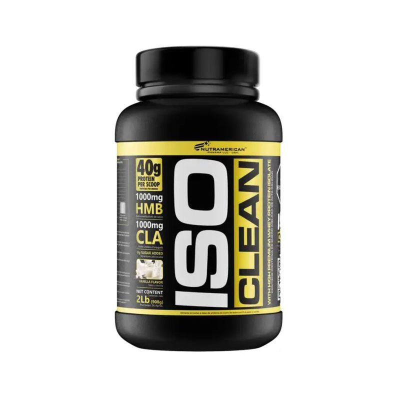 MEGAPLEX - Iso Clean - 2 Libras Proteina con HMB - Nutramerican Pharma
