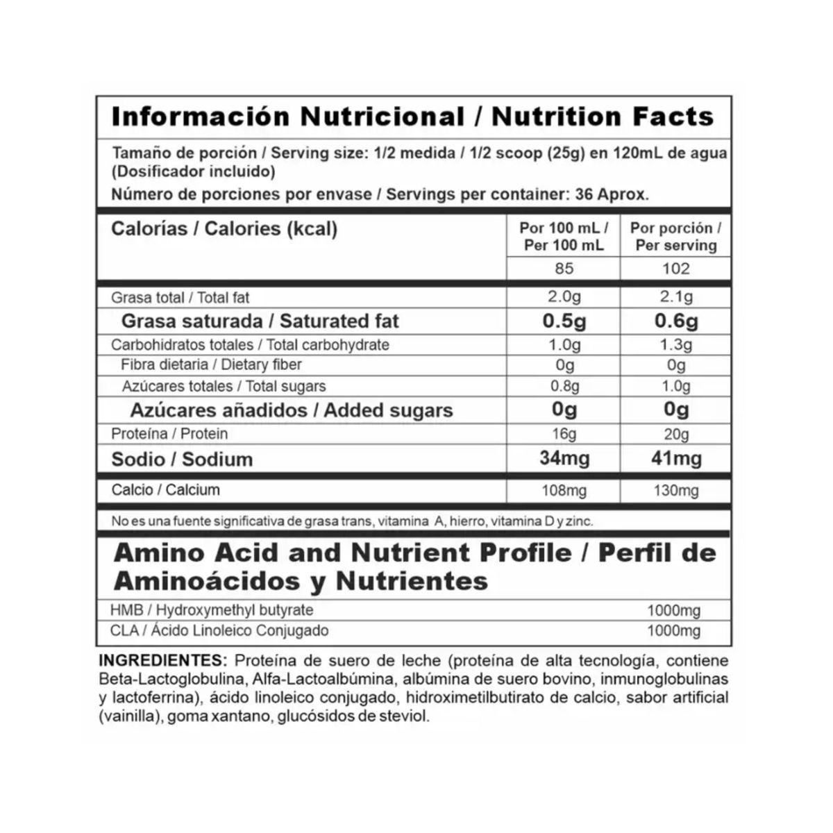 MEGAPLEX - Iso Clean - 2 Libras Proteina con HMB - Nutramerican Pharma