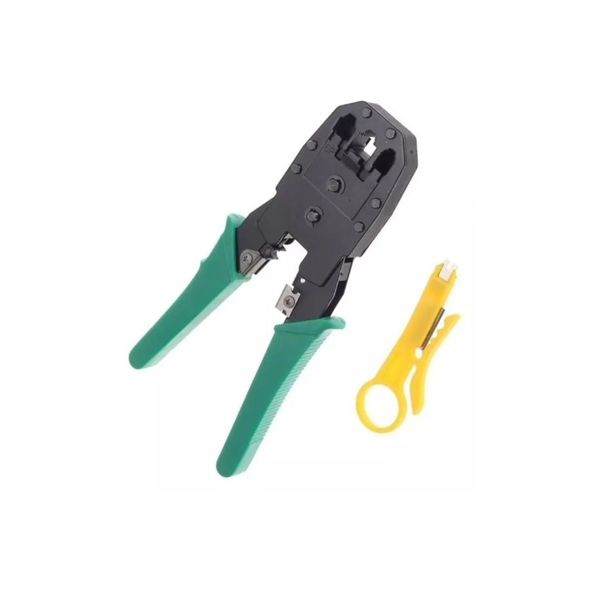 GENERICO - Pinza Ponchadora Red Rj45 Rj11 Con Pela Cable
