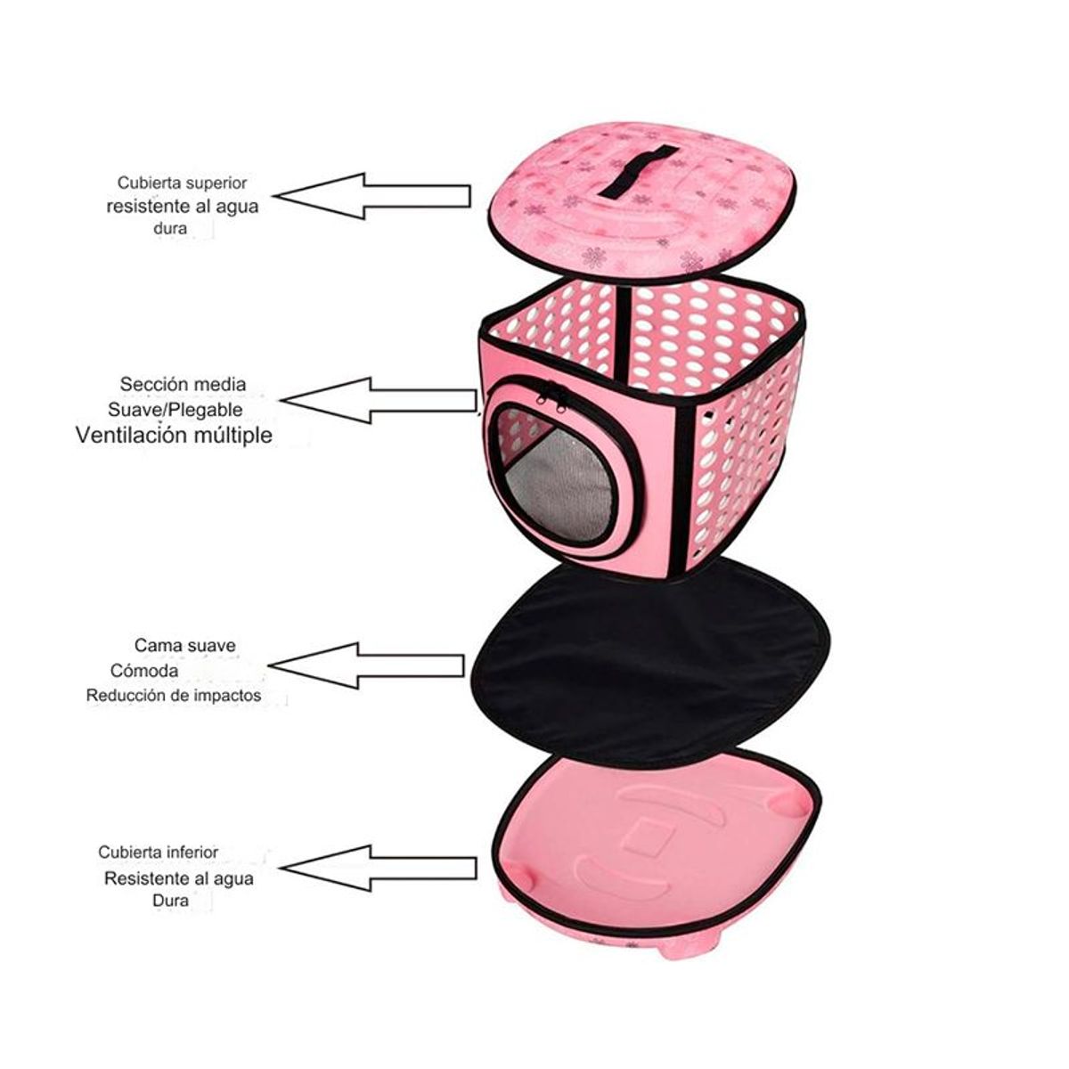 GENERICO - BOLSO CARGADOR MASCOTAS PERRO GATO OMC-007