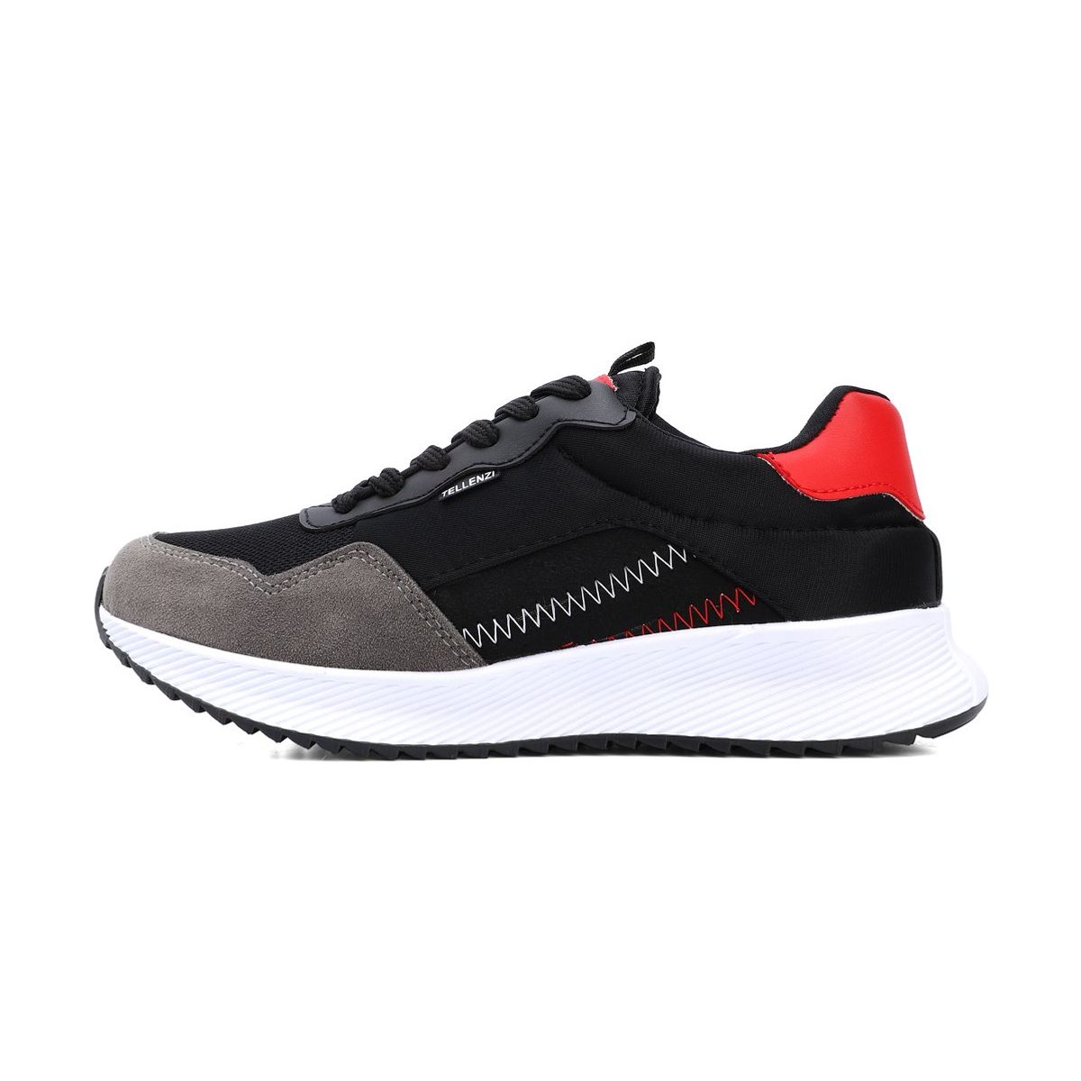 TELLENZI - Tenis Hombre Negro-Rojo Tellenzi 423