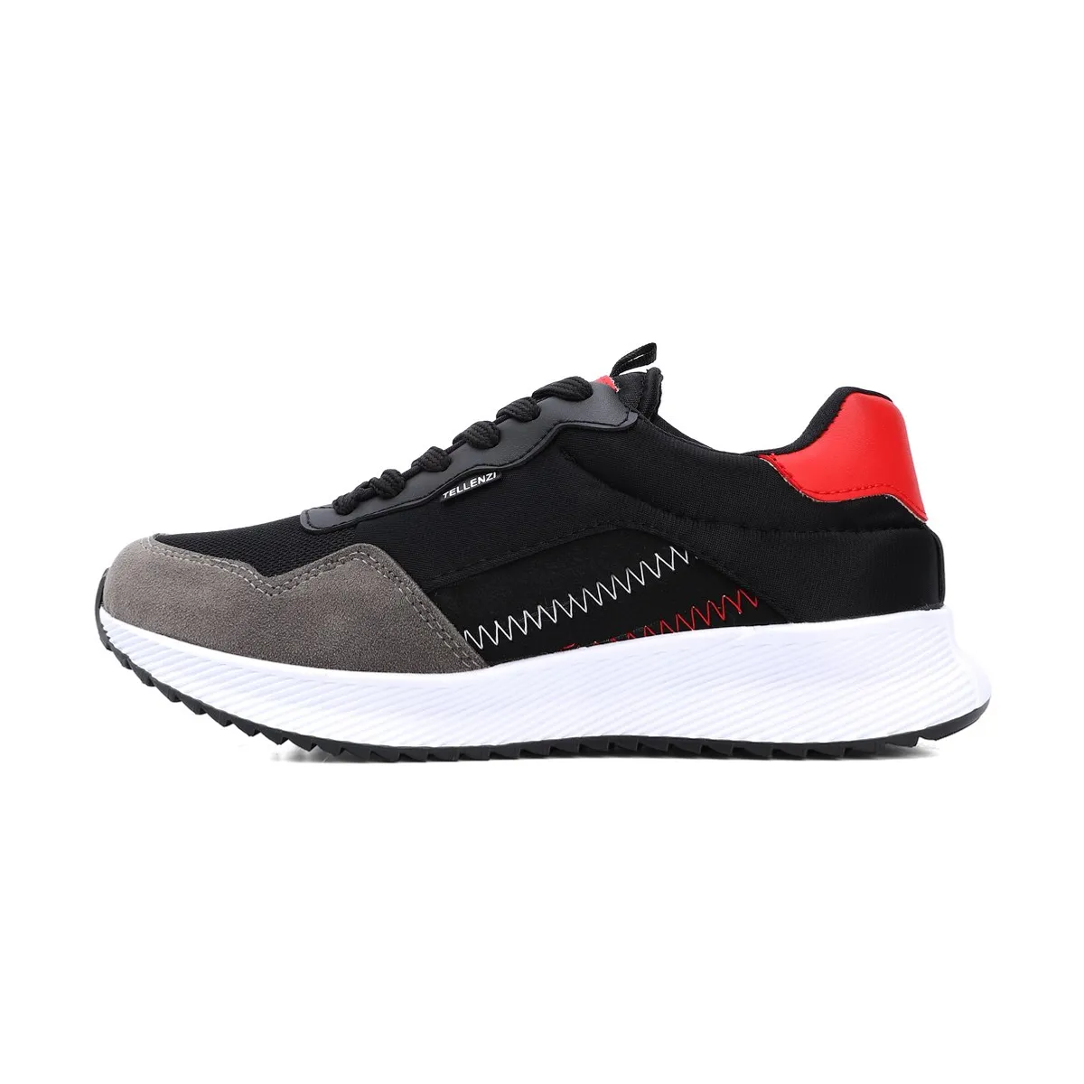 TELLENZI - Tenis Hombre Negro-Rojo Tellenzi 423