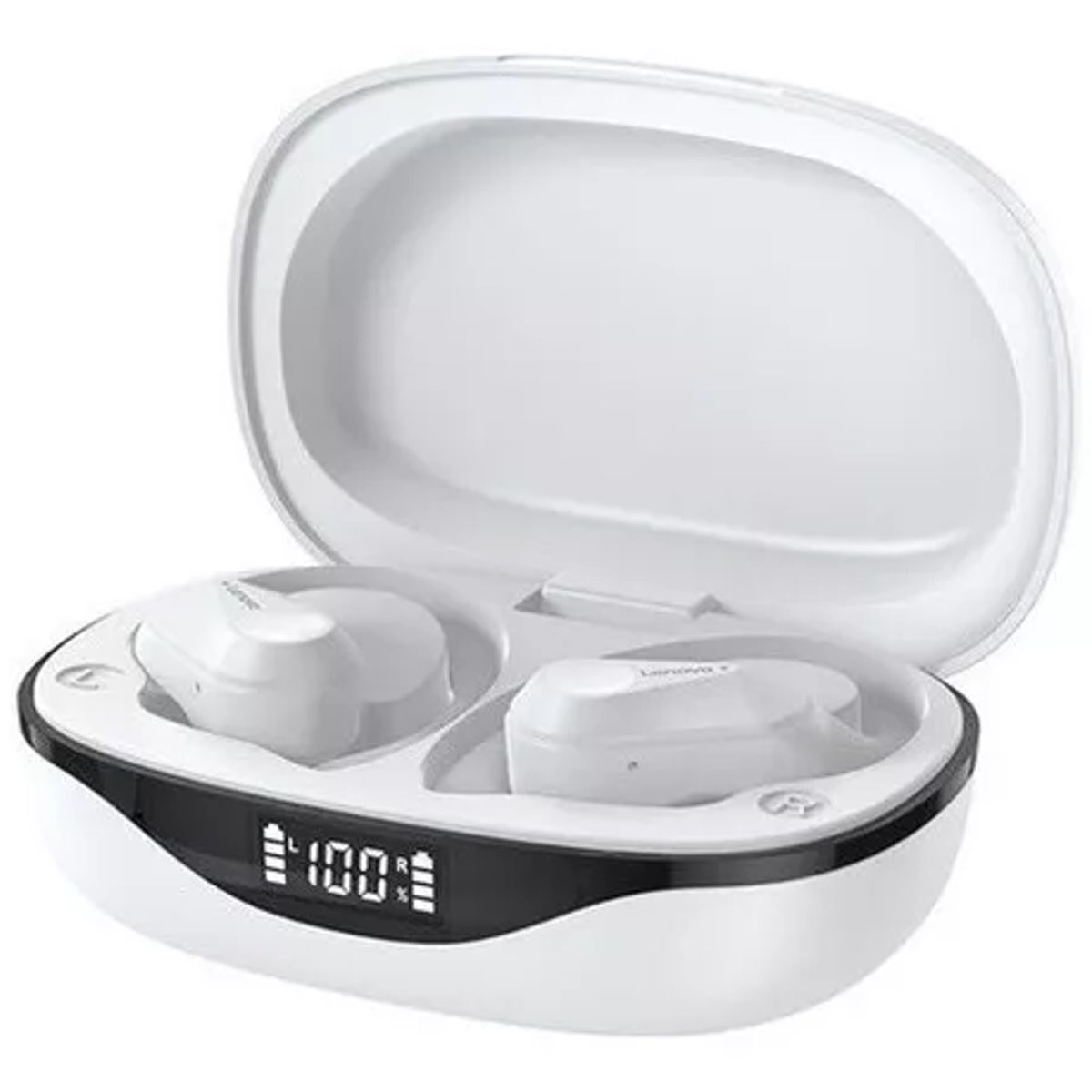 LENOVO - Audífonos blancos deportivos LP75 bluetooth Lenovo Auriculares