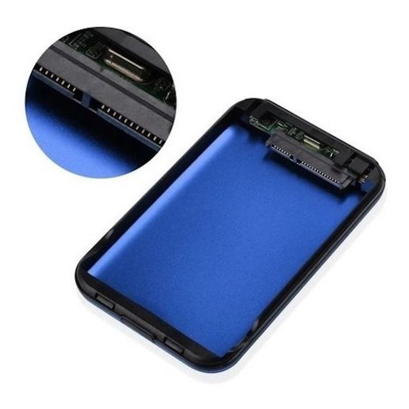 GENERICO - Caja Disco Duro Externo 2.5 Convierte Sata A Usb 2.0 Samsung Azul