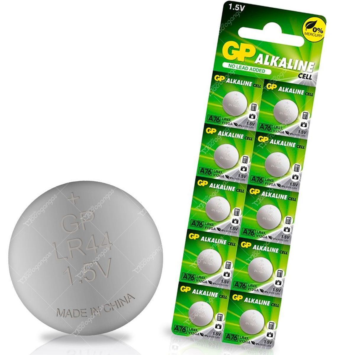 GP - Pila Batería Lr44 Gp Original A76 Ag13 15v Blister X10
