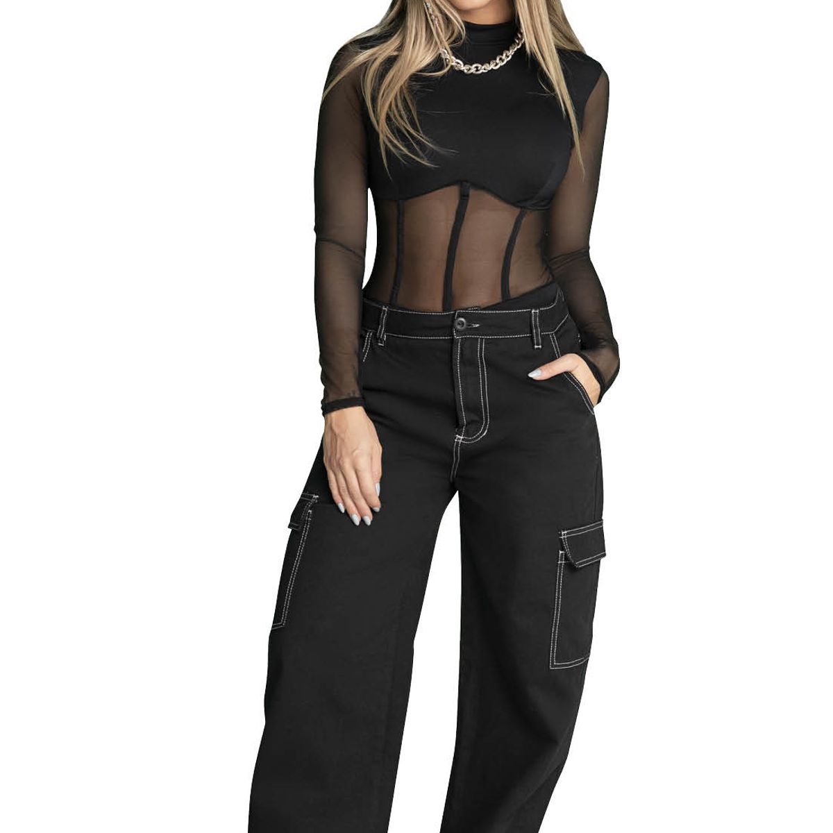 ATYPICAL - Pantalón Mujer Negro Atypical 33440