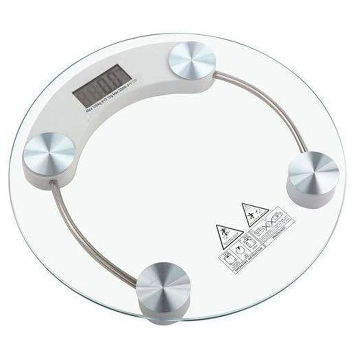 ONE PIXEL - Bascula Inteligente Pesa Bluetooth Vidrio Templado Circular