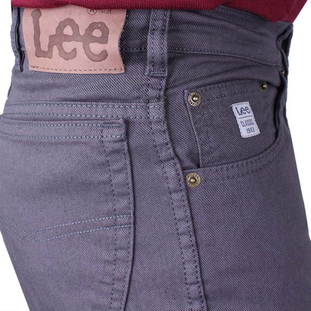 LEC LEE - Pantalón Confort Straid Hip para Hombre Lec Lee - Gris Oscuro