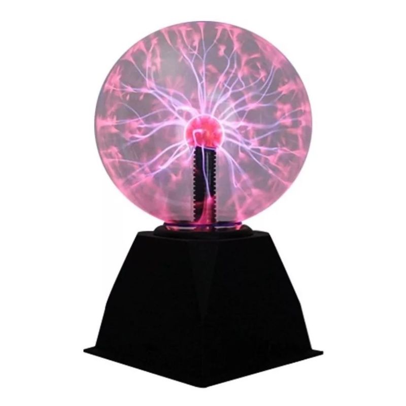 ZHOPI CO - Lampara Esfera Bola De Plasma Relampago Sensible Al Tacto