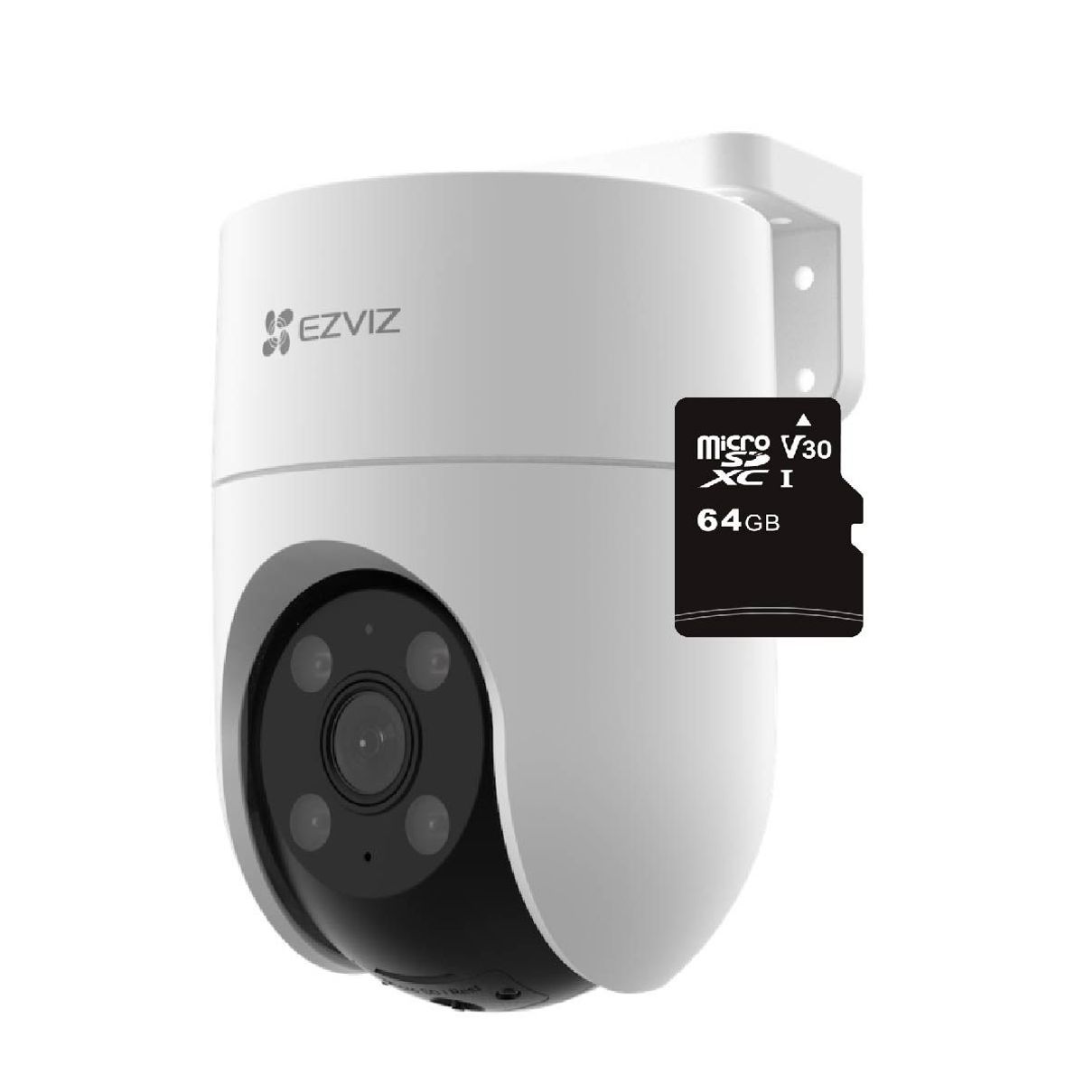 EZVIZ - CÁMARA DE SEGURIDAD WIFI INTELIGENTE EZVIZ 2MP EXTERIOR LENTE MOVIL+MICRO SD64GB