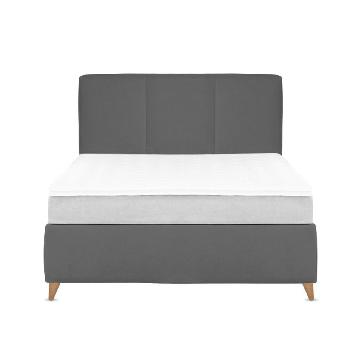 EKONOMODO COLOMBIA - Colchon Doble Pillow + Base Cama + Espaldar Pretty Gris Pla 140X190 Cm