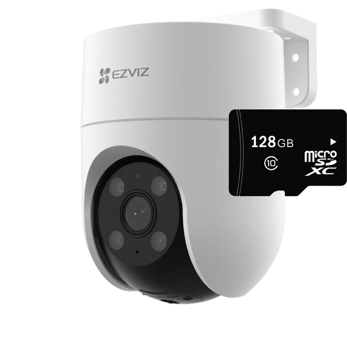 EZVIZ - CÁMARA DE SEGURIDAD WIFI INTELIGENTE EZVIZ 2MP INTERIOR LENTE FIJO+MICROSD128GB