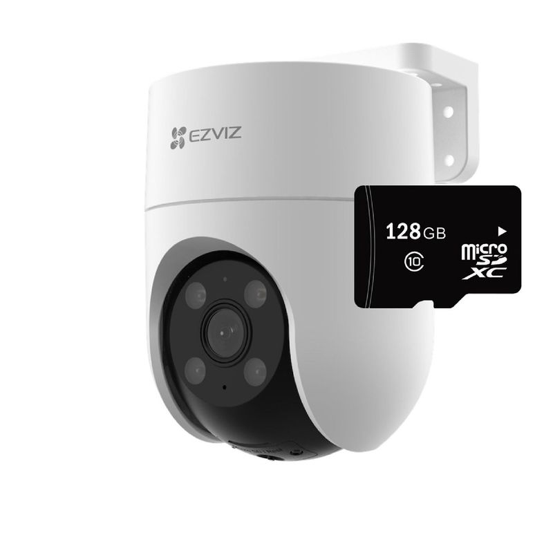 EZVIZ - CÁMARA DE SEGURIDAD WIFI INTELIGENTE EZVIZ 2MP INTERIOR LENTE FIJO+MICROSD128GB