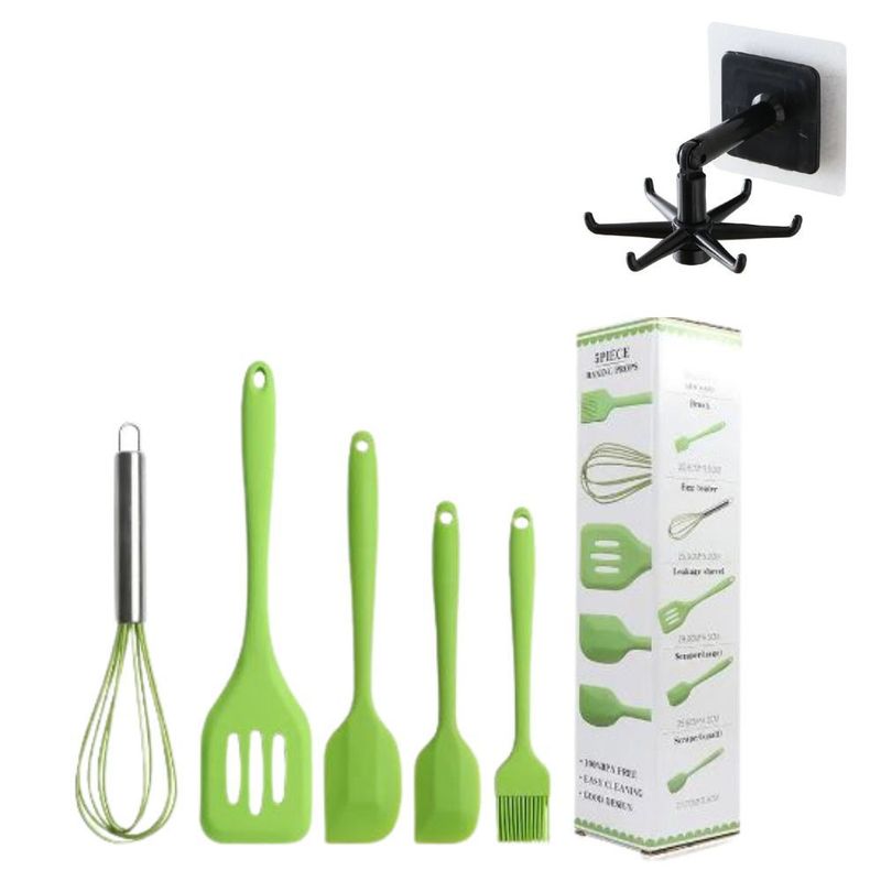 GENERICO - Set Utensilios de Cocina en Silicona 5pz