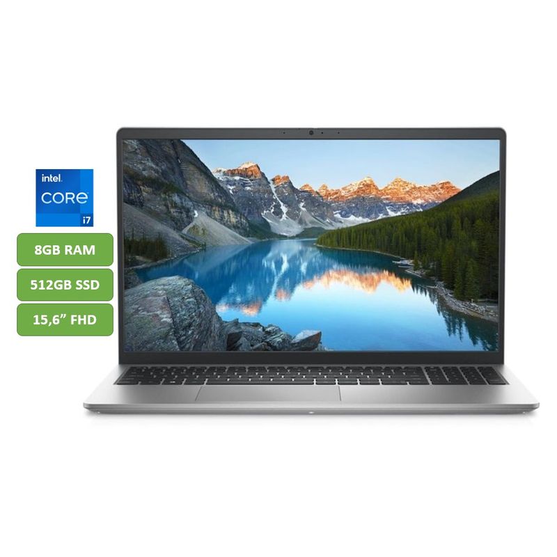 DELL - PORTATIL DELL INSPIRON - CORE I7 1255U - 16GB RAM - 512GB SSD -15,6" - MOD: 15 3520 - COMPUTADOR