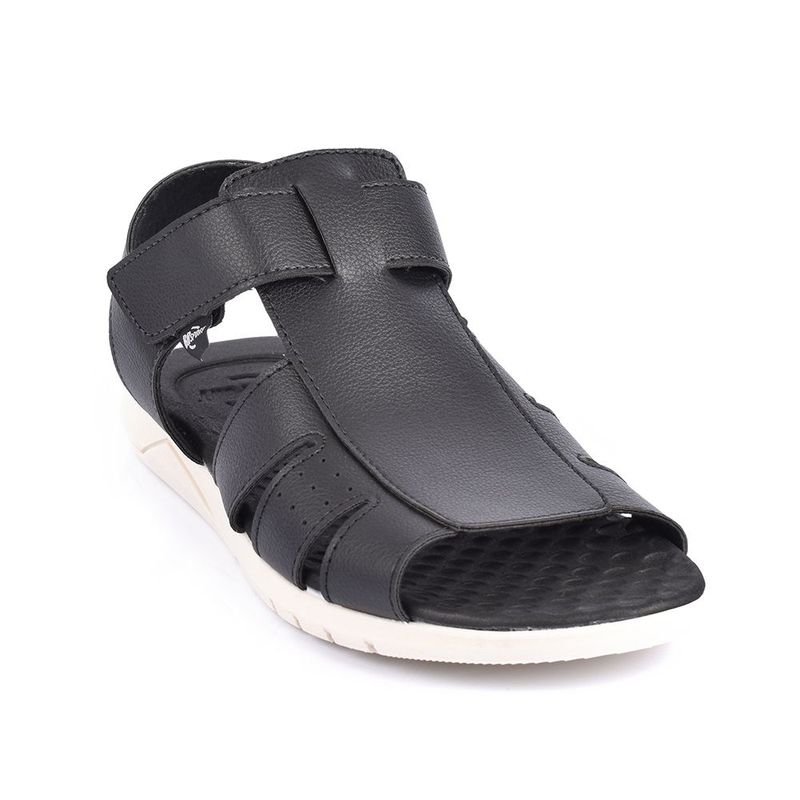 SKY WALK - Sky Walk Sandalia Plana Hombres 6631372252-526NEGRO