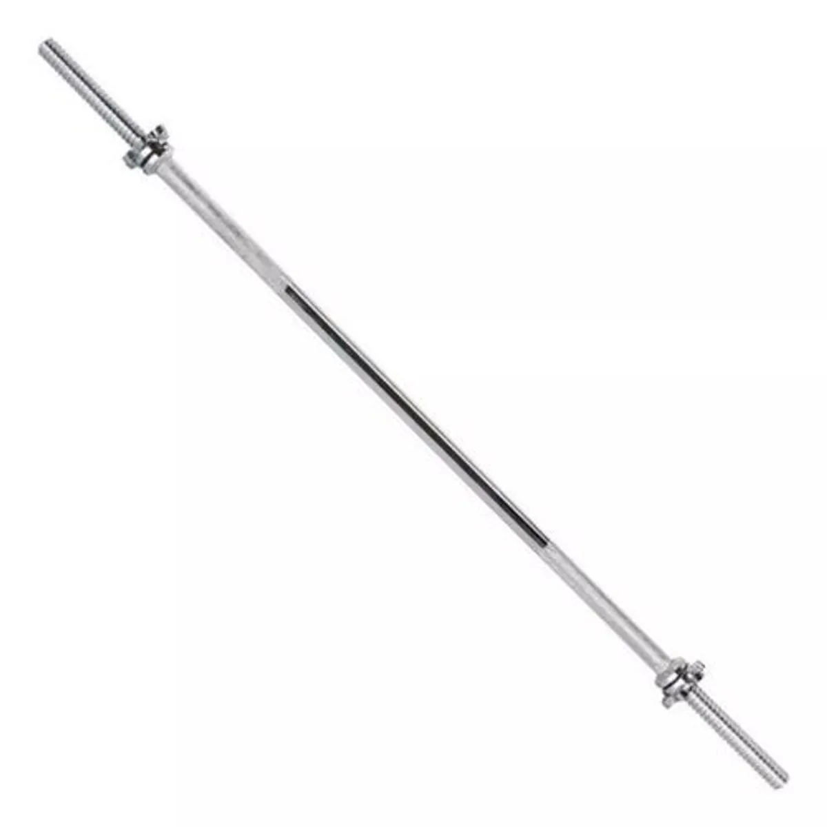 GENERICO - Barra Recta Cromada 120 Cms Para Entrenamiento