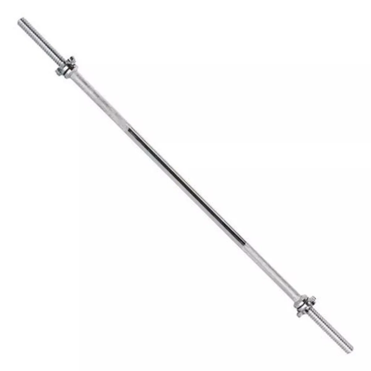 GENERICO - Barra Recta Cromada 120 Cms Para Entrenamiento