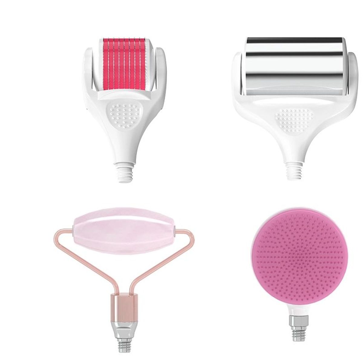GENERICO - Masajeador rodillo facial cepillo Masaje 4 en 1