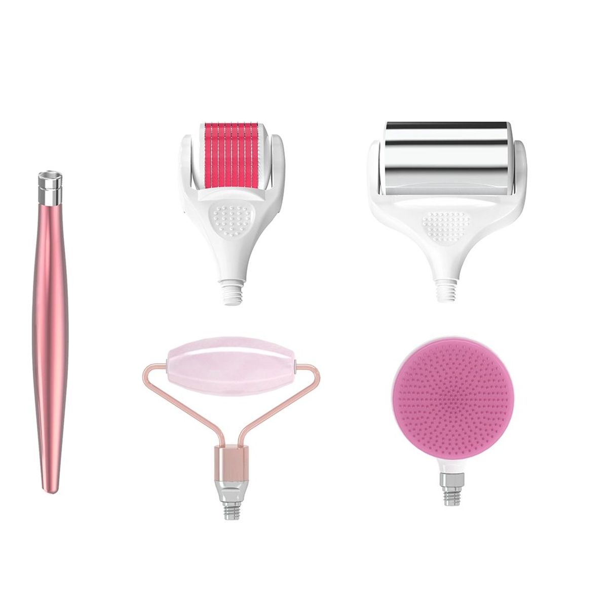 GENERICO - Masajeador rodillo facial cepillo Masaje 4 en 1