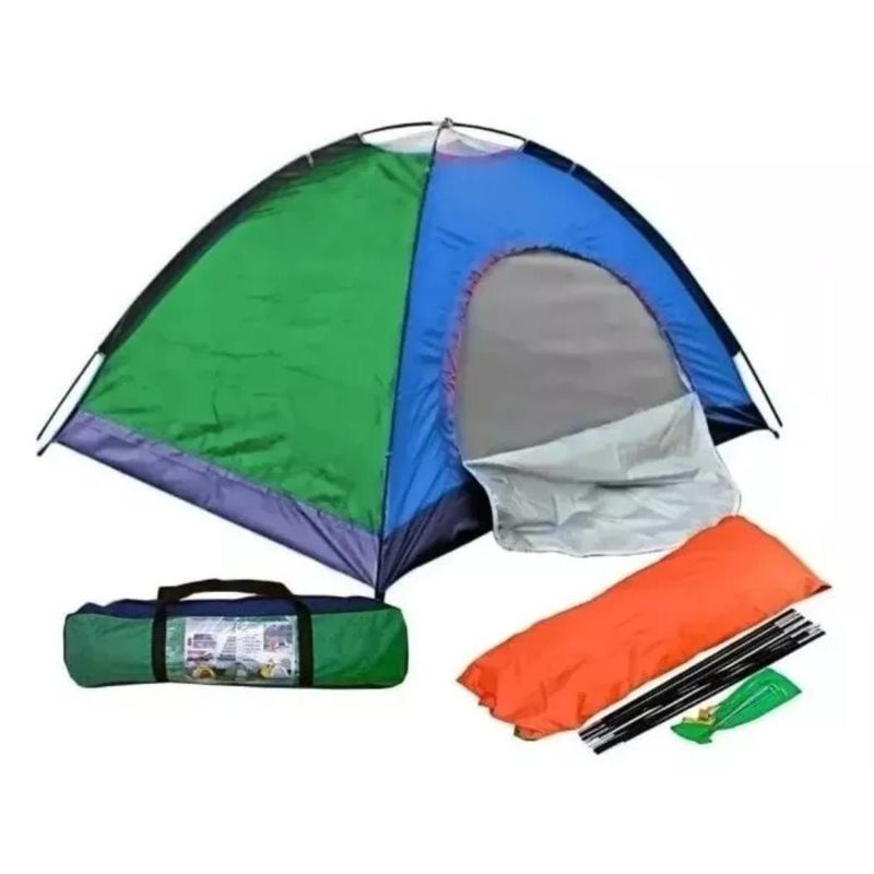 INFANTILES CAJUROMIX - Carpa Camping Para 3 Personas- Impermeable