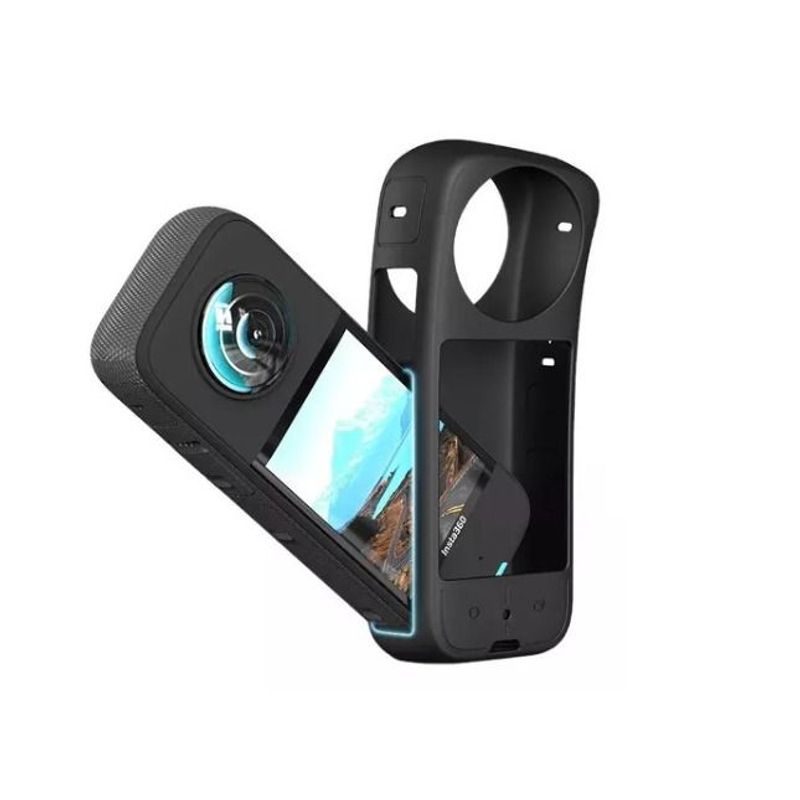 INSTA 360 - Funda Protectora Insta360 One X3 Estuch Silicona + Cordon