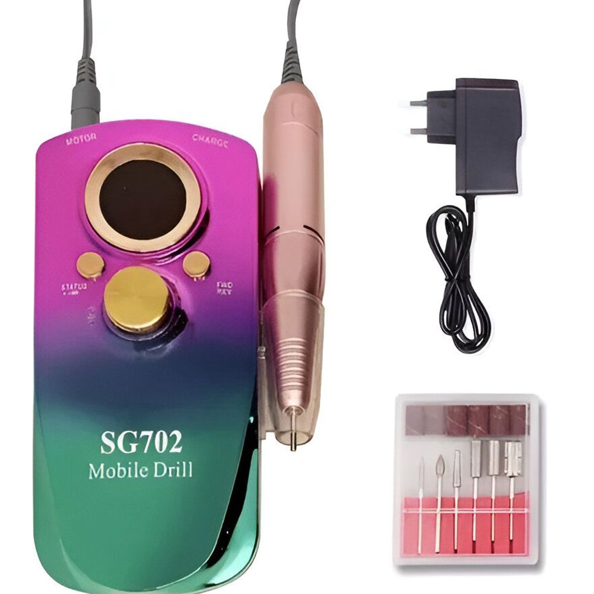 GENERICO - Pulidor Uñas Sg702 Portátil Recargable Inalámbrico Manicura